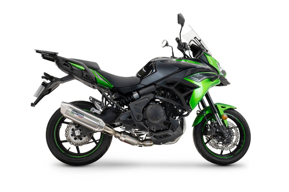 GPR exhaust compatible with  Kawasaki Versys 650 2023-2025, Furore-X Inox, Full system including silencer approved for noise,db killer and catalyst, EPA-compliant compliant for inspection 