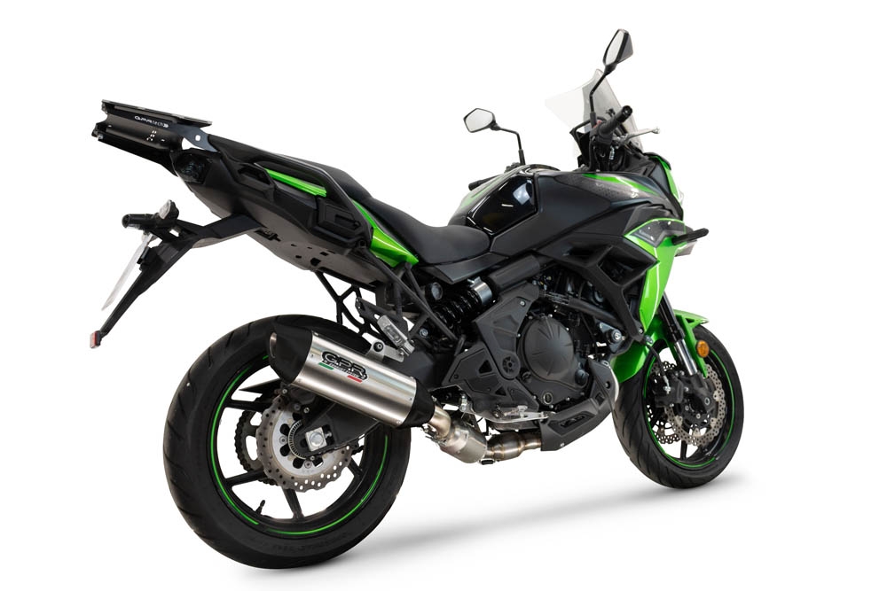 GPR exhaust compatible with  Kawasaki Versys 650 2023-2025, Furore-X Titanio, Full system including silencer approved for noise,db killer and catalyst, EPA-compliant compliant for inspection 