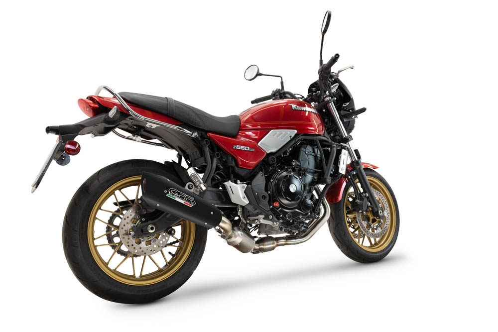 GPR exhaust compatible with  Kawasaki Z 650 RS 2024-2025, GP-Revo Black Titanium, Full system including silencer approved for noise,db killer and catalyst, EPA-compliant compliant for inspection 