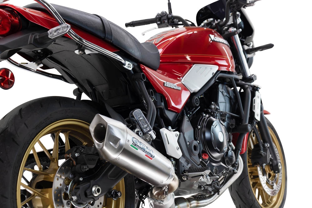 GPR exhaust compatible with  Kawasaki Z 650 RS 2024-2025, GP-Revo Titanium, Full system including silencer approved for noise,db killer and catalyst, EPA-compliant compliant for inspection 