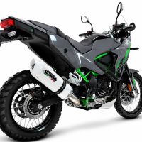 GPR pot echappement compatible avec Kawasaki KLE 500 2026-2027, Albus Ceramic, Échappement légal, homologué,silencieux avec db killer amovible et tuyau de liaison spécifique 