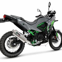 GPR pot echappement compatible avec Kawasaki KLE 500 2026-2027, Dune Triovale Titanio, Échappement légal, homologué,silencieux avec db killer amovible et tuyau de liaison spécifique 