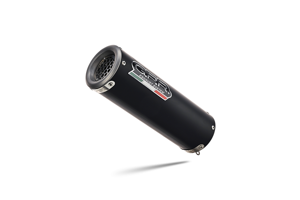 Pot echappement compatible avec Kawasaki Versys 650 2023-2025, M3 Black Titanium, Pot d'échappement complet racing, compris de collecteur et db killer amovible, sans homologation 