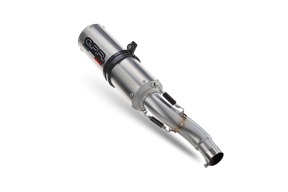 Pot echappement compatible avec Kawasaki Versys 650 2023-2025, M3 Inox , Pot echappement racing, ligne complet, fourni avec collecteur spécifique, article sans homologation 