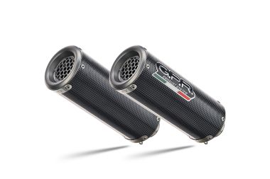 Pot echappement compatible avec Kawasaki Z 1000 Sx 2011-2016, M3 Poppy , Double pot échappement racing, avec les tuyaux de liaison, article sans homologation 