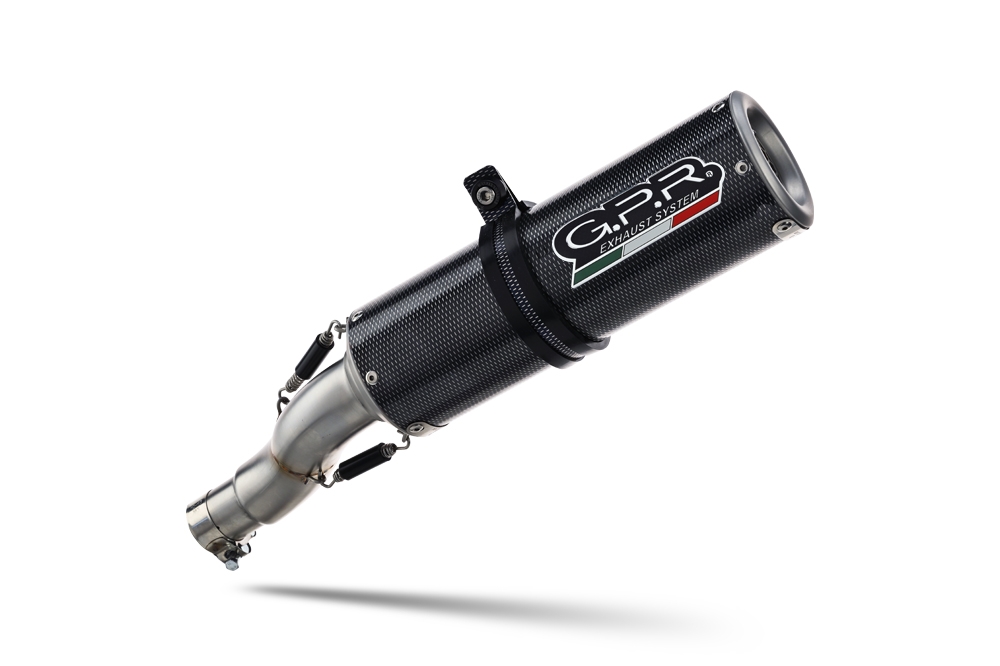 Exhaust compatible with Moto Guzzi V85TT 2021-2024, M3 Poppy , Slip-on exhaust including link pipe 