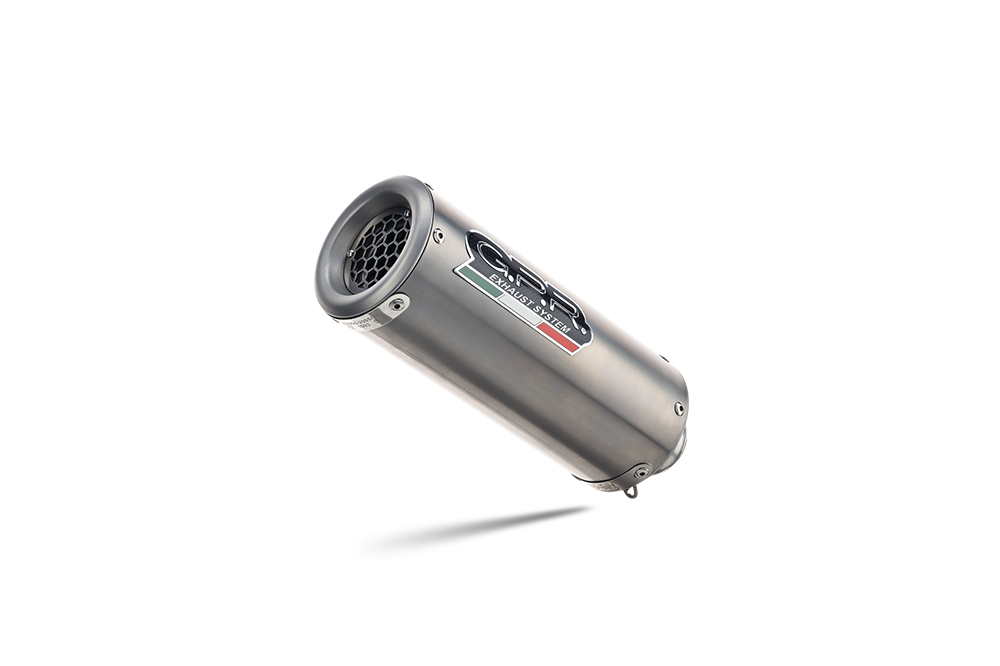 Pot echappement compatible avec Triumph Trident 660 2021-2024, M3 Titanium Natural, Pot échappement complet, non légal pour les pays de l'UE, avec db killer amovible 