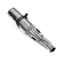 Pot echappement compatible avec Kawasaki Versys 650 2006-2014, M3 Titanium Natural, Échappement légal, homologué,silencieux avec db killer amovible et tuyau de liaison spécifique 