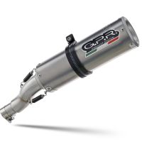Pot echappement compatible avec Moto Guzzi V85 TT 2019-2020, M3 Titanium Natural, Échappement légal, homologué,silencieux avec db killer amovible et tuyau de liaison spécifique 
