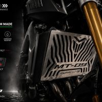 GPR TECH compatible with  Yamaha Mt-09 2021/2024 e5 Protecteur de radiateur en titane 