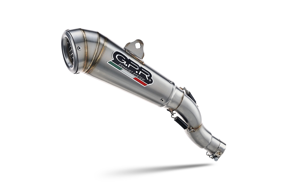 Exhaust compatible with Ducati Scrambler 803 2021-2022, Powercone Evo, Slip-on exhaust including link pipe and removable db killer 
