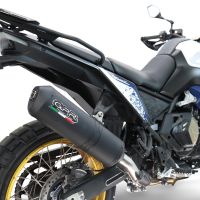 GPR pot echappement compatible avec  Voge DS 800 Rally 2025-2026, Ghisa , Échappement légal, homologué,silencieux avec db killer amovible et tuyau de liaison spécifique 