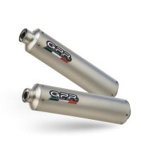 GPR exhaust compatible with  Ducati Monster S4R  2003-2007, Titanium Tondo, Mid-full system exhaust including dual silencers, with removable db killer 