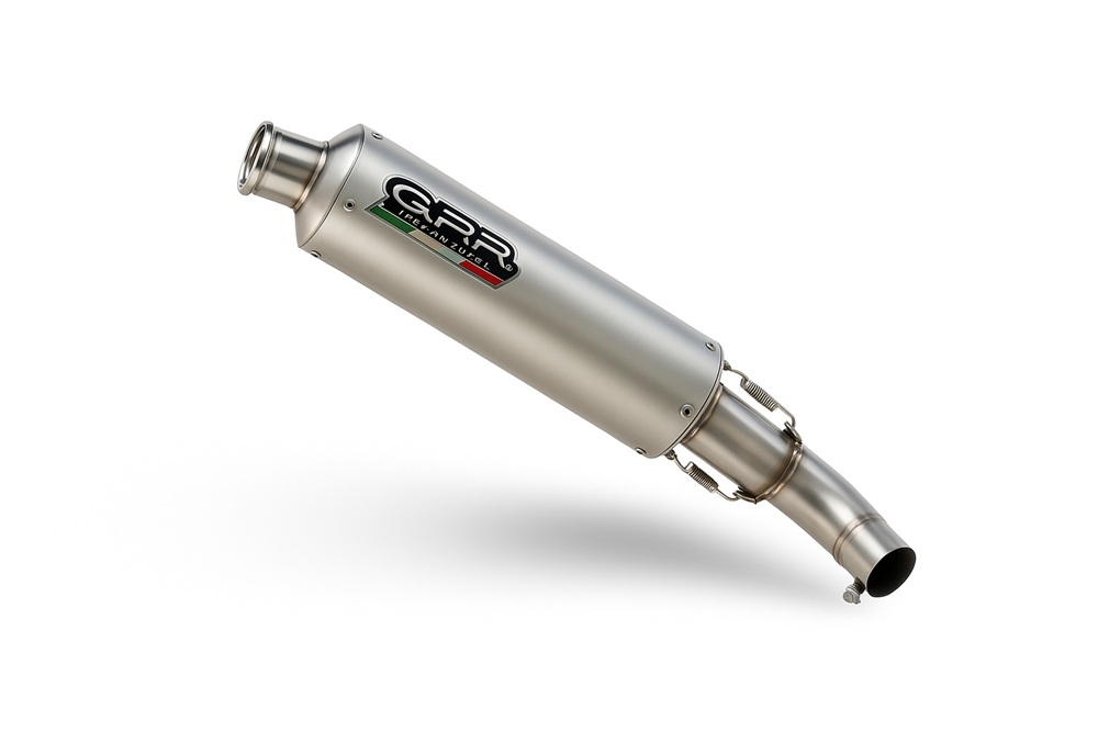 GPR exhaust compatible with Ducati Monster S2R  2004-2007, Inox Tondo, Mid-full system exhaust including dual silencers 