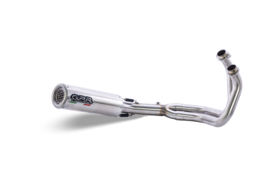 Pot echappement compatible avec Kawasaki Versys 650 2023-2025, M3 Inox , Pot echappement racing, ligne complet, fourni avec collecteur spécifique, article sans homologation 