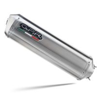Exhaust compatible with Honda Transalp XL700V 2007-2014, Satinox , Slip-on exhaust including removable db killer and link pipe, EPA-compliant 