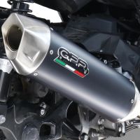 GPR exhaust compatible with  Suzuki Sixteen 125 2007-2014, Furore-X Scooter, Slip-on exhaust including removable db killer and link pipe, not EPA-compliant 