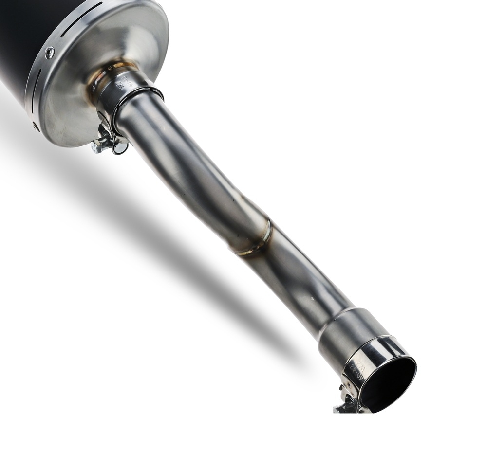 GPR exhaust compatible with  Suzuki Sixteen 150 2007-2014, Furore-X Scooter, Slip-on exhaust including removable db killer and link pipe, not EPA-compliant 