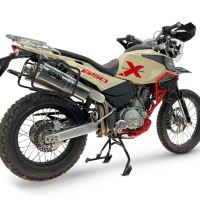 GPR exhaust compatible with Swm Motorcycles Superdual 650 X 2025-2026, Trioval, Dual slip-on including removable db killers and link pipes, EPA-compliant 