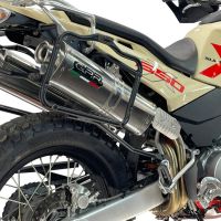 GPR exhaust compatible with Swm Motorcycles Superdual 650 X 2025-2026, Trioval, Dual slip-on including removable db killers and link pipes, EPA-compliant 