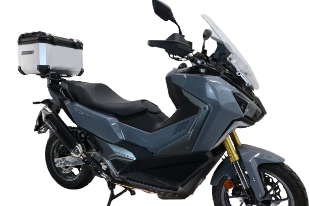 Top case GPR TECH compatible with  Bmw G 310 Gs 2017/2021 e4 GPR TECH Top case in aluminum, silver color with specific plate included Capacity 45 LT.