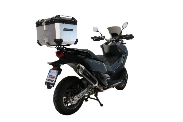 Top case GPR TECH compatible with  Bmw G 310 Gs 2017/2021 e4 GPR TECH Top case in aluminum, silver color with specific plate included Capacity 45 LT.