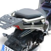 Roof rack GPR TECH compatible with  Sym ADX 125 2024/2026 e5 Plus Porte-bagages arrière spécifique Top Case ALPITECH 26 > 35 LT Porte-bagages arrière spécifique, en acier inoxydable fabriqué avec 4 points d'ancrage