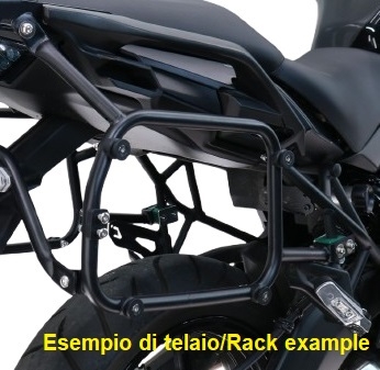 GPR TECH compatible with  Bmw R 1250 Gs 2019/2020 e4 GPR TECH Specific rack for side cases 38 Lt + 32 Lt black color 