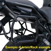 GPR TECH compatible with  Bmw R 1250 Gs 2019/2020 e4 GPR TECH Specific rack for side cases 38 Lt + 32 Lt black color 