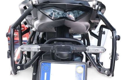 GPR TECH compatible with  Bmw R 1250 Gs 2019/2020 e4 GPR TECH Specific rack for side cases 38 Lt + 32 Lt black color 