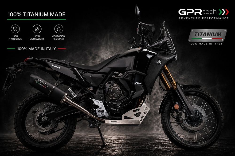 GPR TECH compatible with  Yamaha Tenere 700 2019/2020 e4 Sabot moteur en titane 