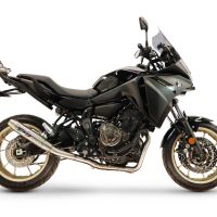 GPR exhaust compatible with Yamaha Tracer 7 2021-2024, Deeptone Inox, Full system exhaust, including removable db killer 