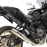 GPR exhaust compatible with Yamaha Tracer 700 GT 2019-2020, Deeptone Inox, Full system exhaust, including removable db killer 