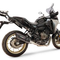 GPR exhaust compatible with Yamaha Tracer 700 2016-2019, Furore Nero, Full system exhaust, including removable db killer 