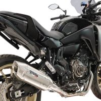 GPR pot echappement compatible avec Yamaha Tracer 700 2016-2019, Furore-X Inox, Pot échappement complet, non légal pour les pays de l'UE, avec db killer amovible 