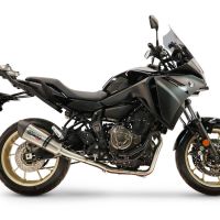 GPR exhaust compatible with Yamaha Tracer 7 2021-2024, New Grand Prix Evo Titanium, Full system exhaust, including removable db killer 