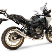 GPR exhaust compatible with Yamaha Tracer 7 2021-2024, M3 Inox , Full system exhaust including removable db killer and catalyst, EPA-compliant 