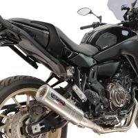 GPR exhaust compatible with Yamaha Tracer 7 2021-2024, M3 Inox , Full system exhaust including removable db killer and catalyst, EPA-compliant 