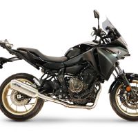 GPR exhaust compatible with Yamaha Tracer 700 2020-2021, Satinox , Full system exhaust, including removable db killer 