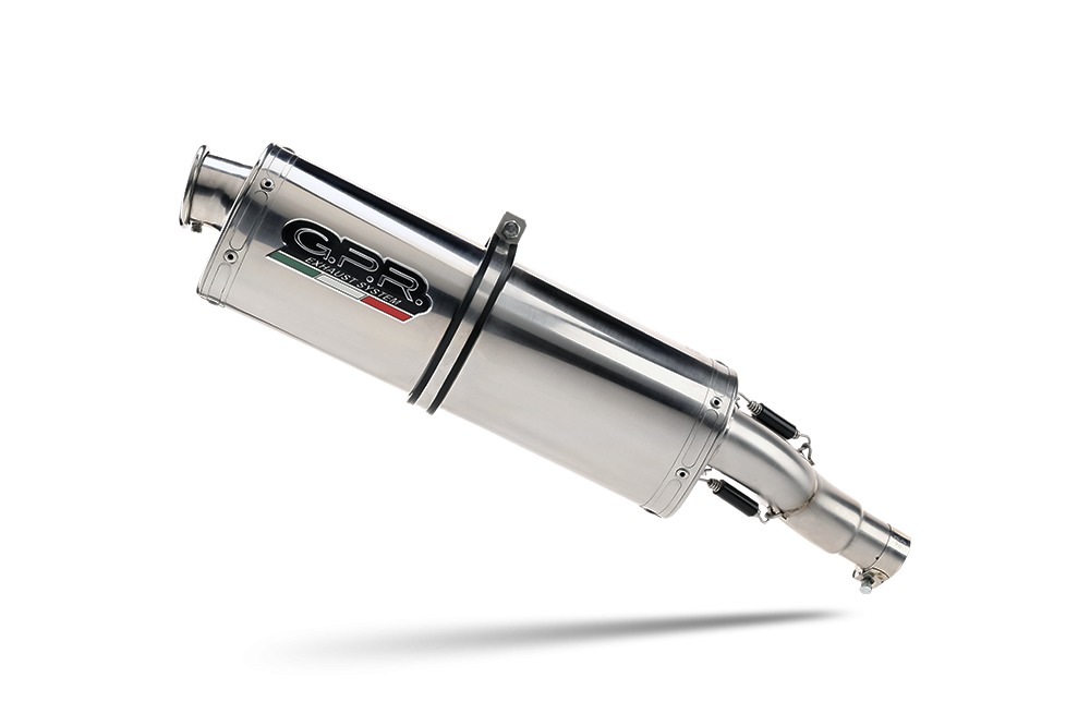 Pot echappement compatible avec Yamaha T-Max 500 2001-2011, Trioval, Homologué et légal, système d'échappement complet, avec db killer amovible 
