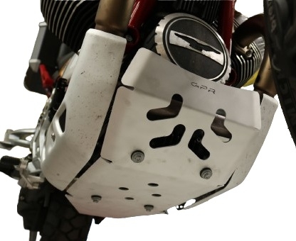 GPR TECH compatible with  Moto Guzzi V85 TT 2019/2020 e4 GPR TECH Titanium Skid plate 