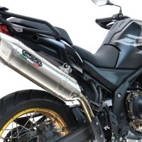 GPR pot echappement compatible avec  Voge 625DSX 2024-2025, Furore-X Acciaio Inox, Échappement légal, homologué,silencieux avec db killer amovible et tuyau de liaison spécifique 