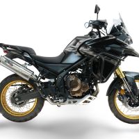 GPR pot echappement compatible avec Voge 625DSX 2024-2025, Trioval, Échappement légal, homologué,silencieux avec db killer amovible et tuyau de liaison spécifique 