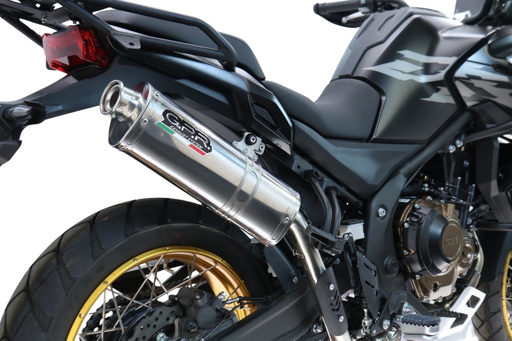GPR pot echappement compatible avec Voge 625DSX 2024-2025, Trioval, Échappement légal, homologué,silencieux avec db killer amovible et tuyau de liaison spécifique 