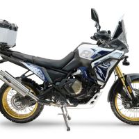 Top case GPR TECH compatible with  Voge DS 800 Rally 2025/2026 Top Case Alpitech en aluminium, couleur argent avec plaque spécifique incluse Capacité Litres 35