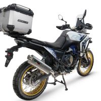 Top case GPR TECH compatible with  Voge DS 800 Rally 2025/2026 Top Case Alpitech en aluminium, couleur argent avec plaque spécifique incluse Capacité Litres 35