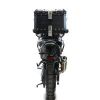 Top case GPR TECH compatible with  Voge DS 800 Rally 2025/2026 Top Case Alpitech en aluminium, couleur noire avec plaque spécifique incluse Capacité Litres 35