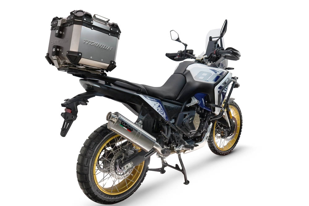  Voge DS 800 Rally 2025/2026 Top case en Titane, couleur naturel avec plaque spécifique incluse Capacité Litres 35