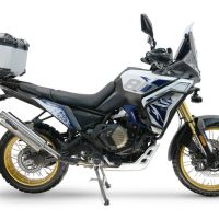 Top case GPR TECH compatible with  Voge DS 800 Rally 2025/2026 Top Case Alpitech en aluminium, couleur argent avec plaque spécifique incluse Capacité Litres 45