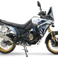 GPR TECH compatible with  Voge DS 800 Rally 2025/2026 GPR TECH Pair of side cases aluminum made with contoured right side, black color with specific pannier holder TECH-EVO serie  Capacity 38 LT. + 32 LT.